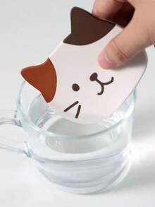 4个猫咪硅胶杯垫，耐热杯垫，防水餐垫，加厚桌面垫