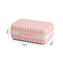 1 Pc Travel Soap Dishes With Soap Bags, Portable Soap Boxes, Leakproof Soap Dish, Bathroom Soap Tray For Camping, Outdoors, Gym, Bathroom - Multicolor - View 11