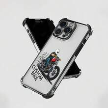 Funda personalizada con diseño de moto, compatible con Samsung, Apple, VIVO, OPPO, , Transsion, ,  y Honor. Fabricada en TPU, ofrece protección a prueba de golpes y caídas. ¡El regalo perfecto para los amantes de las motos! - Negro - Ver 6