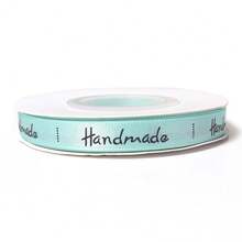 25码/卷 手工印花涤纶丝带，适用于DIY工艺品、蝴蝶结、婚礼装饰、服装、包包、帽子、花束、节日派对和礼品包装 - 彩色 - 查看 14