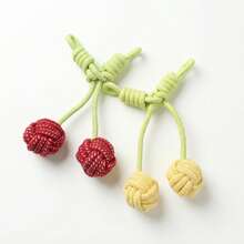 3pcs Puppy Toys For Teething Dogs Pet Toys Rope Chew Toys Dental Care Boredom Relief Bite Resistant Woven Bone Ball Shape - Multicolor - View 11