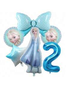 6pcs Theme Birthday Party Decoration Foil Balloons, Suitable For Home Party Decoration, Halloween Christmas Balloon Decoration - Multicolor - View 17