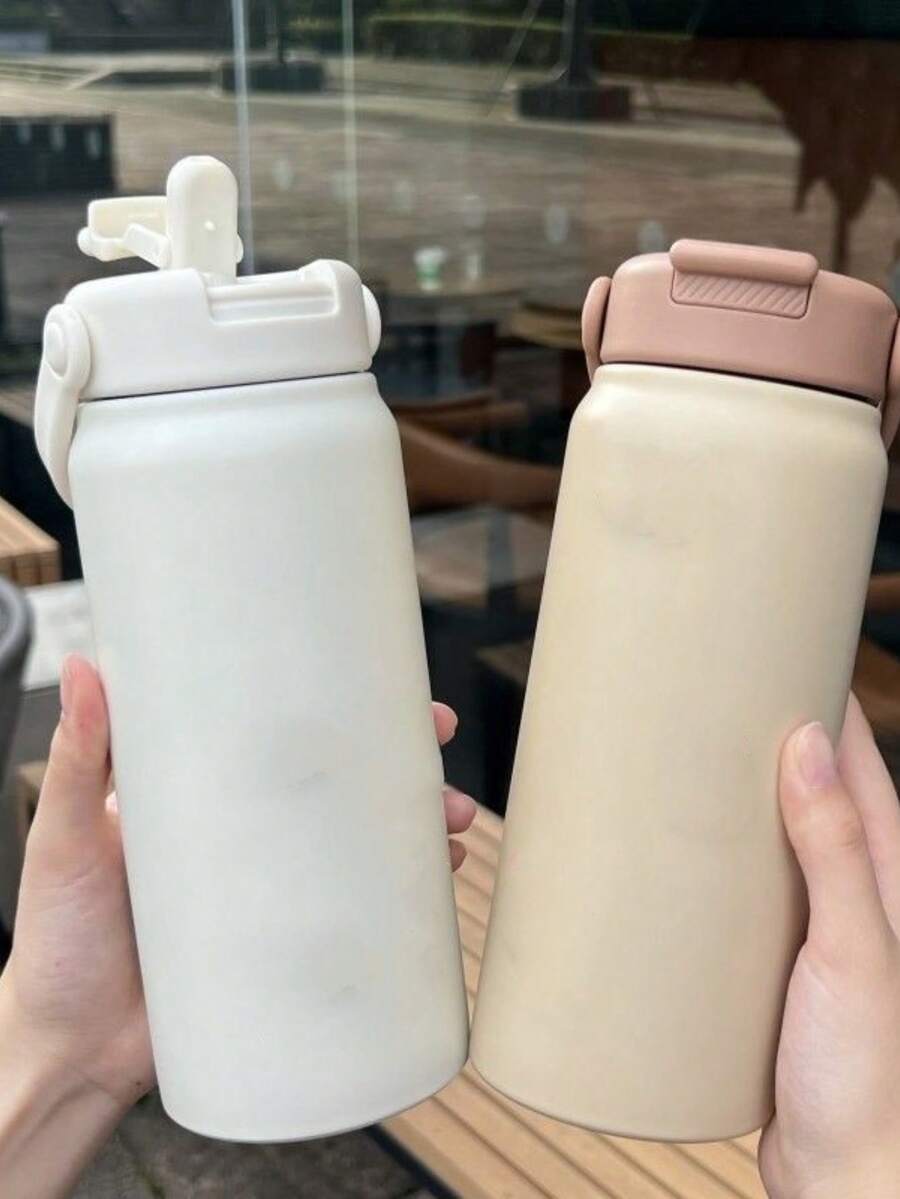 800ml Thermal Bottle, Space Bottle, Hot & Cold, With Thermal Insulation, New Model - 鏽棕色 - 查看 1