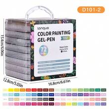 45/72/99/168/252pcs Marker Pens/Highlighters Set, 0.6mm Gel Pens, With Storage Bag, Adult Coloring Book Set, Suitable For Card Making, Adult Journals, Doodling, Crafts, Comes With Storage Box And Bag, Portable & Fashionable, Great Gift