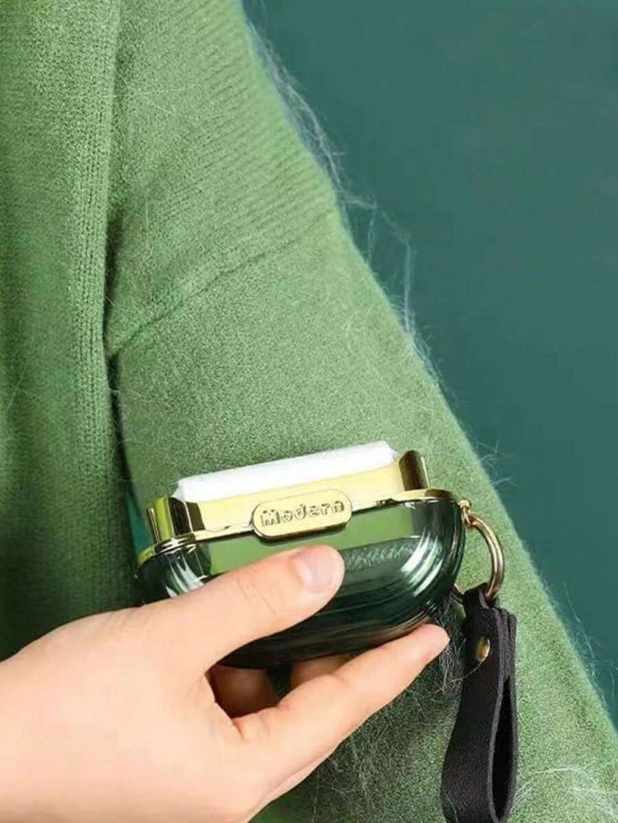1个/3个/5个装迷你便携式双面粘毛滚筒，带手带，可重复使用，粘性强，适用于猫狗等宠物，轻松去除灰尘绒毛。