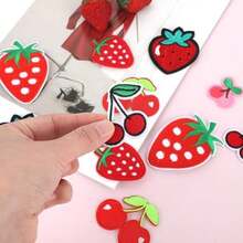 12 PCS Cherry Patches Iron On, Strawberry Repair Embroidered Appliques Embroidered Decorative Sew On Patches Applique For Clothes Pants Hats Jeans Jackets Backpacks - / - View 4
