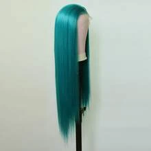 ZigZag Hair 13x4 Lace Front Wig, Synthetic Heat Resistant Fiber High Temperature Silk No Glue Wig, Pre-Plucked Natural Hairline, Long Straight Hair Suitable For Women's Daily Wear, Parties And Cosplay - Multicolor - View 9