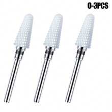 3pcs Ceramic Nail Polish Remover Drill Bits, Replacement Grinding Heads For Manicure & Pedicure - Multicolor - View 23