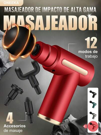 ONEEKA Pistola de fascia fría y caliente, mini pistola eléctrica de fitness para fascia cervical, masajeador de relajación, relajante muscular