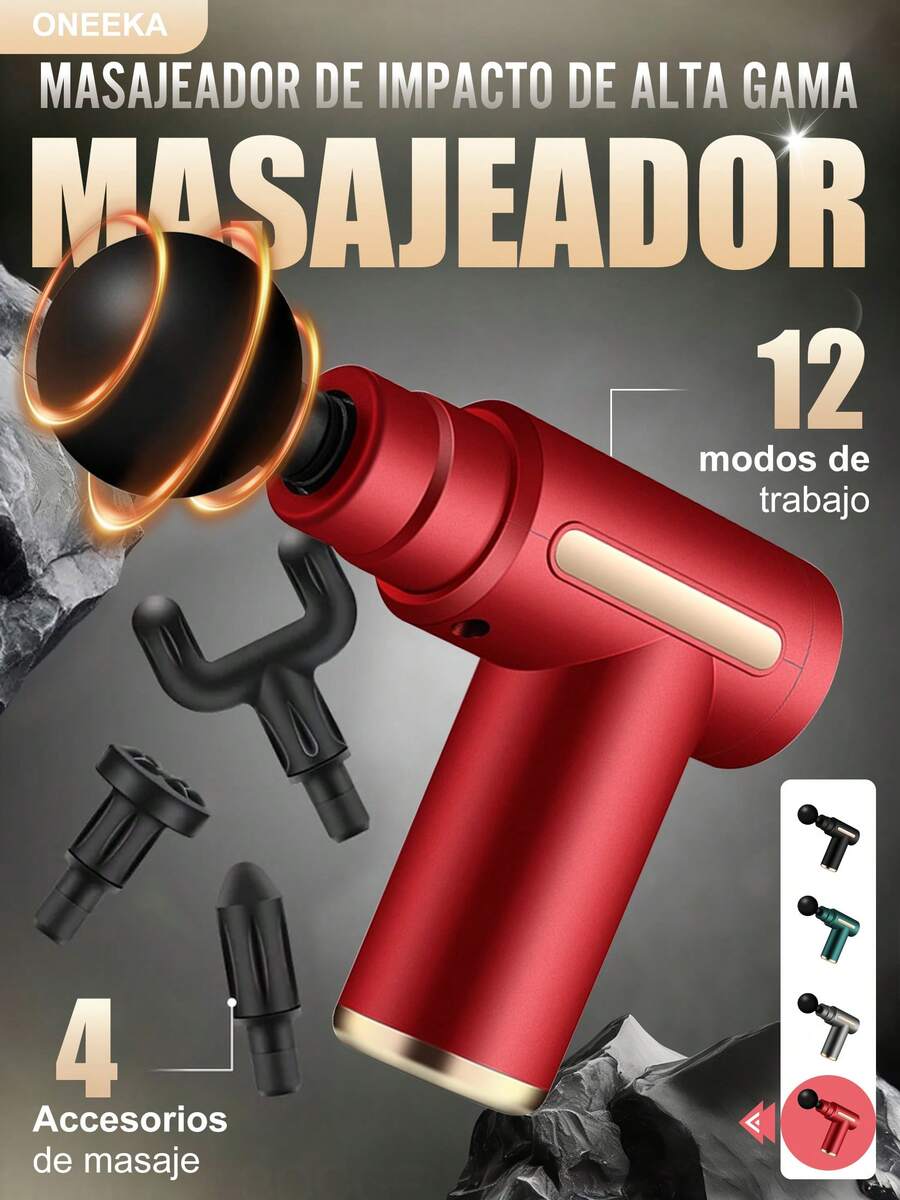 ONEEKA Pistola de fascia fría y caliente, mini pistola eléctrica de fitness para fascia cervical, masajeador de relajación, relajante muscular