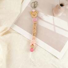 1pc Personalized Bear Keychain, Name Keyring, Party Favor, Bag Charm, Personalized Gift