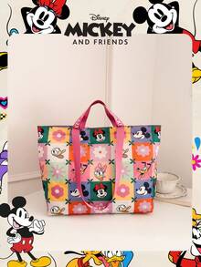 Disney Túi mua sắm dành cho thanh thiếu niên, mẫu mã chính hãng, dung tích lớn, có thể gấp gọn, nhiều màu sắc, kiểu dáng túi sách, túi đeo vai có dây rút, túi xách tay nhẹ - Nhiều mẫu mã để lựa chọn. Hoàn hảo cho sử dụng hàng ngày/mua sắm/quà tặng ngày Valentine. - DHF52004-MF - Xem 11