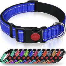 High Strength Nylon Dog Collar - Reflective Nylon Dog Collar, Suitable For Small To Large Dogs Anti-Pull Training Collar - Gentle Control, Durable, Valentine's Day Pet Gift
