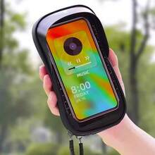 1PC Mountain Bike Road Bike Riding Double-Sided Bag Hard Shell Waterproof Large Capacity Storage Phone Touch Screen Bike Front Beam Bag - Multicolor - View 9