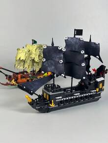 Pirates The Black Pearl And Flying Dutchman Ship Building Block Model Assemble Bricks Toys, MOC Building Blocks For Adult - Multicolor - View 3