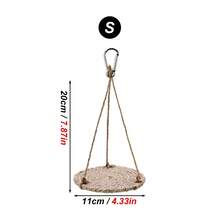 1pc Breathable & Comfortable Detachable Rope Woven Decorative Hammock, Suitable For Reptiles, Amphibians And Small Animals, Washable, Lizard Bed, Hamster Hammock, Pet Swing, Ideal For Rainforest And Desert Scene Decor
