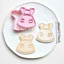 Moldes de Biscoito para Vestido de Bebê, Carimbo de Forma de Saia, Cortador de Biscoito, Molde de Fondant, Cortadores de Biscoito para Decoração de Chá de Bebê, Ferramentas para Decoração de Bolo - Roupas - Visão 9
