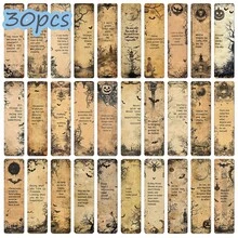 30pcs Vintage Dark Inspirational Copy Bookmarks Elegant Book Decoration Suitable For Decorating Books Picture Books Notebooks And Other Paper Bookmarks