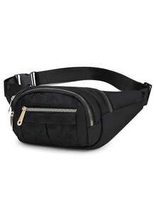 Unisex Multi-Functional Large Capacity Water-Resistant Waist Bag, Durable For Business And Construction Site Use (Pattern Randomly Cut)