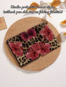 Leopard Print Tablet Protective Case, Compatible With IPad 9.7/10.2/10.5/10.9/12.9/Pro 11 (10th Gen), Galaxy Tab S6 Lite 10.4 Inch, Kindle Paperwhite 2024 (12th Gen), 2022 Kindle (11th Gen). Soft And Shock-Resistant, With Smart Stand/Auto Wake/Sleep Function. Leopard Print Protective Case.