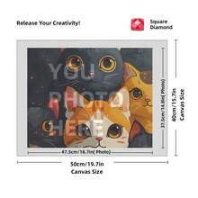 [5D Diamond Painting]Custom Diamond Art Painting Kits For Adults, DIY Personalized Diamond Art Photo Customized Your Own Photos, Painting By Diamond Pictures Kits For Home Decor (For Family),Custom 5D Full Diamond Art Painting Craft - Multicolor - View 51