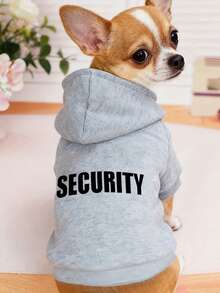 1 chiếc áo hoodie màu xám cho thú cưng, áo nỉ ấm áp lót lông cừu, thiết kế hình mèo hai chân, chống rụng lông, thích hợp cho mùa thu/đông. - Xám - Xem 7