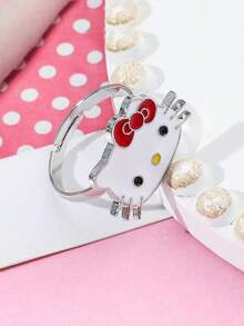 Sanrio A Fashionable Cartoon Cute HelloKitty Ring With An Open Design And Versatile Commuting Accessories - Hello Kitty - View 3