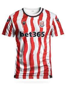 Stoke City FC 25/26 Home Men's Football Jersey & Crew Neck Comfortable Sports Top, Suitable For Match, Football Training, Casual And Holiday Wear & Gift Spring - Red and White - View 3