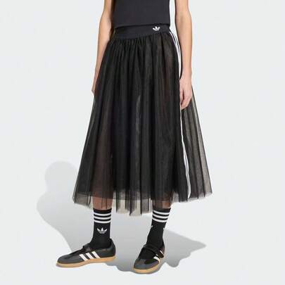 Adidas Originals Women's Tulle Skirt With Mesh Patchwork Design KS6563
