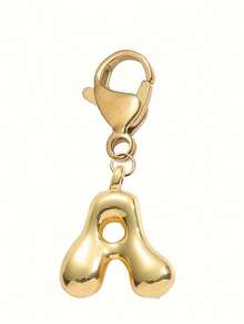 1Pc Lucky Keychain, Letters A-Z Pendant, Shiny Alloy Bag And Backpack Pendant, Perfect Gift For Birthdays And Special Occasions Keychain Ring Bag Backpack Pendant Car Pendant Gift For Women And Men, Wallet And Handbag Additions, Bag Pendant, Wallet Pendant, Lady Keychain Valentine's Day Gifts For Women: Car Keychains - Multicolor - View 8