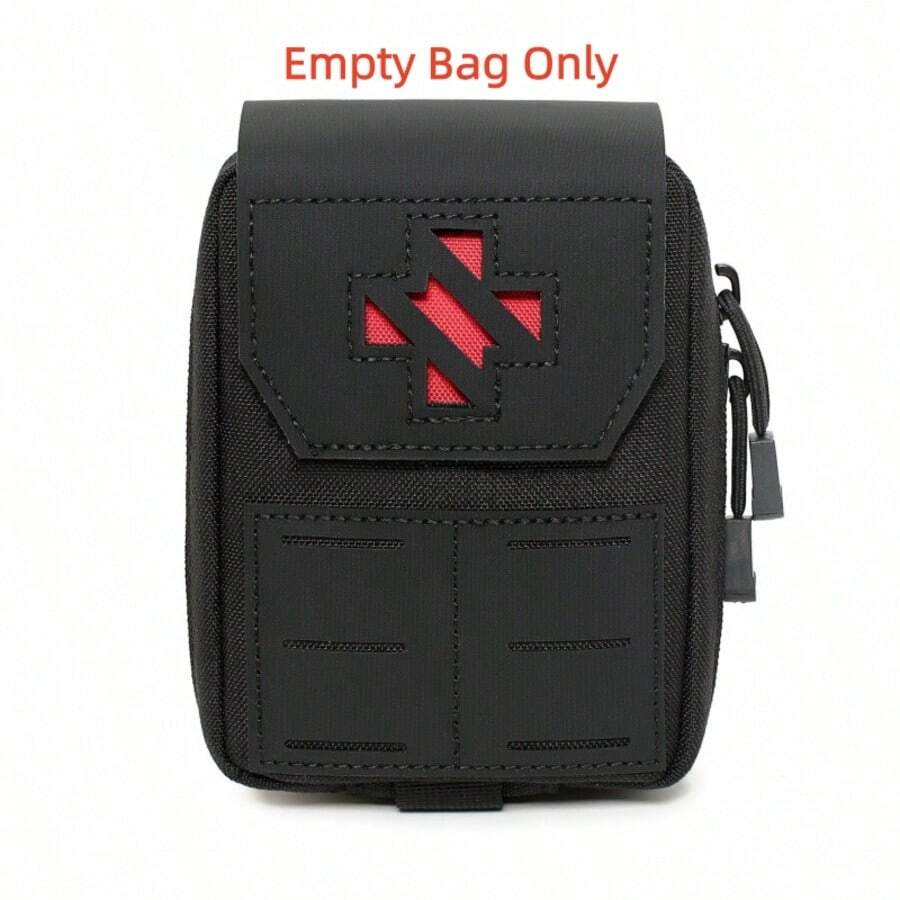 1 حقيبة فارغة فقط، حقيبة طبية طارئة متعددة الاستخدامات للخارج، حقيبة أكسفورد 1000D محمولة، حقيبة تكتيكية، تخزين، صندوق إسعافات أولية - الأسود - مشاهدة 1