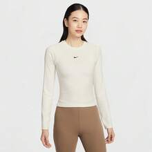 Nike 女士 AS W NSW CHILL KNIT RIB LS TOP 长袖T恤 针织无领长款 TIF0237-133