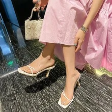High Heel Sandals For Women - Beige - View 2