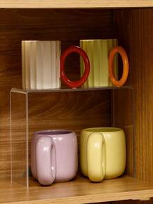 一套可重复使用的U型亚克力展示架 - 适用于展示纸杯蛋糕、珠宝、自助餐和派对用品。坚固耐用，可调节，易于组装。 - 彩色 - 查看 3