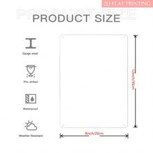 2D Flat, Do Not Disturb Warning Metal Sign, 8x12 Inches, Metal Plaque Wall Art Decoration, Yard Decoration, Home Decoration, Bar Decoration, Cafe Decoration, Garage Decoration, Wall Decoration, Multi-Purpose Wall Decorations - Metal Spray Paint - View 4