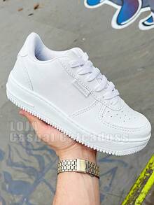 Women's Casual Sneakers, Ideal For The Gym, Flat Sole, Lightweight, Vintage Retro, Comfortable, Versatile Casual Fashion Style. - 白色 - 查看 2