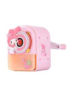 Sanrio 1pc Sanliou Cartoon Manual Pencil Sharpener, Automatic Lead In Hand Cranked Portable Pencil Sharpener - Multicolor - View 7