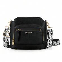 Rossbody Bags For Women Waterproof Leather Crossbody Purses Shoulder Bag Handbags Cross Body Purse Travel Purse - 黑色 - 查看 10