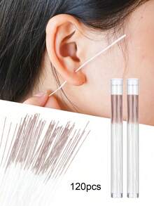 Set de cuidado de oídos de 180/120/60 piezas, incluye 60 piezas de hilo de limpieza para perforación de orejas, limpiador de perforación de orejas con palillo de limpieza, elimina olores y suciedad, apto para hombres y mujeres, previene el bloqueo, decoración del hogar para sala de estar, dormitorio, baño, artículos esenciales de viaje, regalos de boda, fiesta, cumpleaños, regalos para padres, amigos, Año Nuevo, accesorios, regalos divertidos, escuela, vuelta al colegio, viaje, artículos esenciales para el hogar, limpiador de oídos. - Multicolor - Ver 28