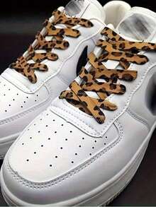 一双豹纹扁平鞋带，动物纹替换鞋带，适用于运动鞋、帆布鞋和休闲鞋，耐用梯形鞋带设计，男女通用，防撕裂，休闲百搭，10种尺码可选，休闲鞋，时尚鞋带，防撕裂材质，高品质鞋带，男士运动鞋，女士鞋，鞋子，春夏精选，伴娘礼物，房间，卧室装饰，海滩，旅行，男士，女士，度假 - 彩色 - 查看 4