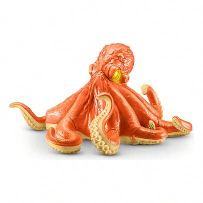 TendenciaZuru  Figuras Animales Deep Sea Monster Pulpo Pulpo NaranjaCalidad premium