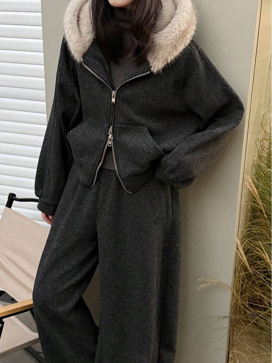 Women Outdoor Pants - Charcoal Gray (outerwear) - View 1