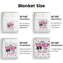 My Comp Day Blanket Cartoon Soft Cozy Multipurpose Throw Warm Plush Fleece Lightweight Sofa Bed Blanket Gift For Home Office Travel - 彩色 - 查看 10