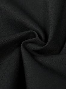 2pcs Black Italian Banquet Notched Collar Suit Set, Formal Hosting Attire, Wedding Tuxedo Jacket + Pants - Black - View 8