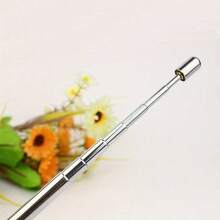 1pc Retractable Stainless Steel Pointer Pen, 6 Segments, Suitable For Teaching Instruments