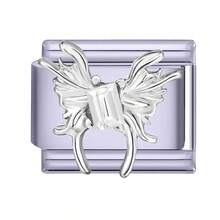 1pc Lavender Series DIY Modular Bracelet, Featuring Butterfly, Shell, Heart, Moon Elements, Rhinestone Design, Urban Casual Style, Essential For Christmas & Halloween, Autumn Tones, Local , Practical & Fashionable, Christmas Style, Charming Design, Stainless Steel Jewelry, Christmas Decor - M293579 M293580 - View 21