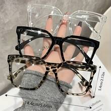 3pcs Women's Fashion Cat Eye Frame Glasses - Lightweight Transparent Lenses & Black Frame, Full Frame Design, Daily, Office, Party Accessories, Simple Style, Comfortable To Wear,  Style, Fashionable Women's Must-Have - 3 Items - View 6