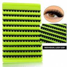 10簇/套 蓬松分段式单根假睫毛，自然逼真仿貂毛假睫毛，性感迷人 - D - 查看 6