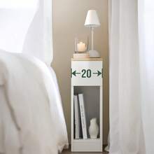 SoBuy Bedside Table With Drawer For Box Spring Bed, Sofa Table, Side Table, Narrow Telephone Table, Bedside Cabinet, Bedside Table, W X H X D Approx.: 20 X 60 X 35 Cm FBT111