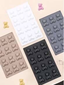 Molde de silicona en forma de oso de peluche lindo para hacer chocolate, decoración creativa de postres para el Día de San Valentín - Multicolor - Ver 1